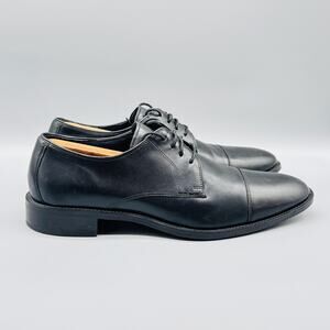 Cole Haan Shoes Mens 10.5 Black Grand OS Leather Cap Toe Oxford Dress Formal